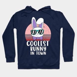 Funny Coolest Bunny In Town Sunglasses Easter Day 2022 Hoodie